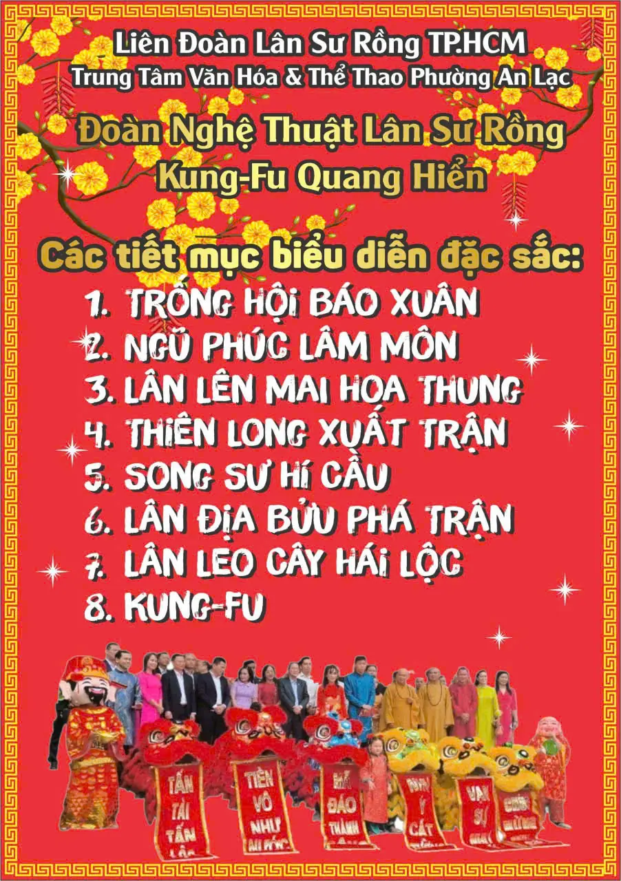 ĐOÀN NGHỆ THUẬT LÂN SƯ RỒNG - KUNG FU QUANG HIỂN 